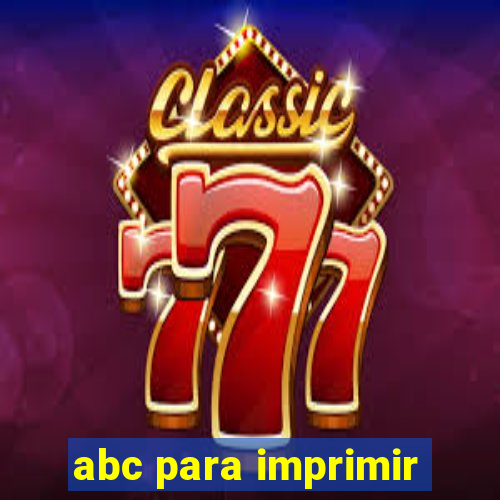 abc para imprimir